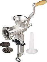 KitchenCraft Meat Mincer in Gift Box, Home Made No. 8, Manual Mincer, Cast Iron, 28 x 24 x 9cm, Silver