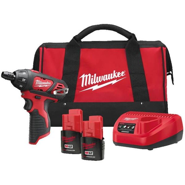 Milwaukee MILM12SET1D Cordless Drill Drivers, Black