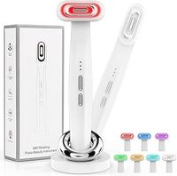 Red Light Therapy Wand for Eyes and Face 4-in-1 Facial Wand 7 Colors High Frequency Wand Eye Massager, EMS Microcurrent Face Lift Device Improves Skin Firmness Suitable for Home Skin Care