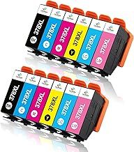 LeciRoba 378XL Ink Cartridge for Epson 378 378xl ink cartridges for Epson Expression Photo XP-8500 XP-8505 XP-8600 XP-8605 Printers (12-PACK)