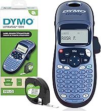 Dymo LetraTag LT-100H Handheld Label Maker | ABC Keyboard Label Printer with Easy-to-Use, 13 Character LCD Screen | for Home or Office | Blue
