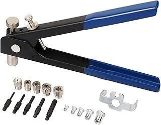 86 Pcs Rivet Nut Tool Kit, Hand Riveter Set with M3/M4/M5/M6/M8 Threaded Rivet Nut and Mandrel