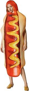 EraSpooky Unisex Food Hot Dog Costume Fancy Dress Halloween Party Funny Outfit for Adult Men Women