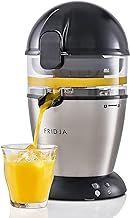 Automatic Citrus Juicer (One Button to Operate) No Spills, No Splashes, Easy Clean. Orange and Grapefruit Squeezer for Freshly Pressed Juice, Stainless Steel, 50 W, 400 milliliters, Fridja f900