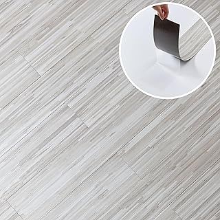 Self Adhesive Floor Planks - 7 Pack Cover 10.47 sq ft / 0.97 sqm- Vinyl Flooring Set - Peel and Stick Tiles - 36x5.98 in (91.4x15.2cm) - Vinyl Floor Tiles - Honeyline Grain Flow Wood