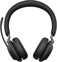 Jabra Evolve2 65 Wireless PC Headset – Noise Cancelling Microsoft Teams Certified Stereo Headphones With Long-Lasting Battery – USB-A Bluetooth Adapter – Black