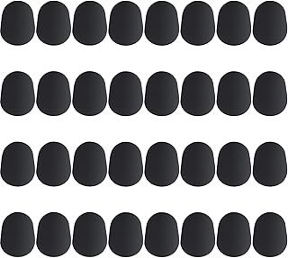 32 Pieces Mouthpiece Cushion 0.8 mm Mouthpiece Patches for Alto and Tenor Saxophone and Clarinet, Black