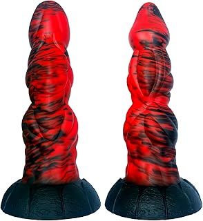 8.6" Monster Dildo Fantasy Thick Knot Dildo, Dragon Horse Dildos Silicone Animal Dildo for Vaginal Play, Fantasy Large Butt Plug Wolf Alien Dildo with Suction Cup for Anal, Sex Toys for Women Men