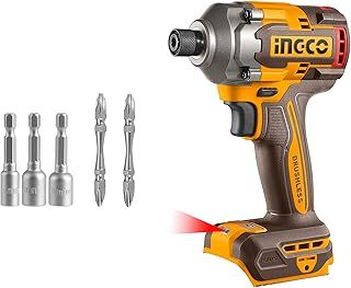 INGCO Li-Ion 1/4'' Hex Brushless Impact Driver (Body Only) 20V Cordless Impact Driver 285NM, 2600RPM, 3 Speed CIRLI20281