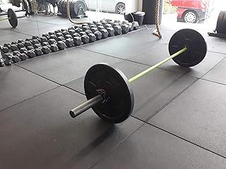 20mm Flatline 1m x 1m x 20mm Commercial Rubber Gym Flooring Garage (4 square metres) Black