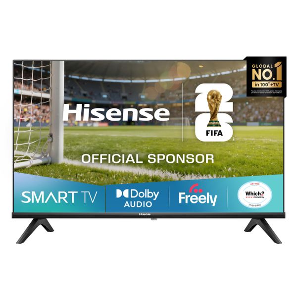 Hisense 32" 32E4QTUK FHD LED TV with Freely - Direct Lit LED, Dolby Audio, Natural Colour Enhancer, Games Mode, Sports Mode with Freely, Disney +, YouTube, Netflix