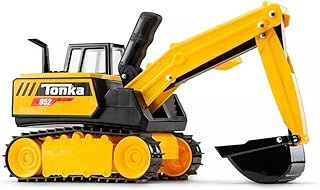 Tonka Steel Classics | Mighty Excavator | Kids Construction Toys for Boys and Girls, Vehicle Toys for Creative Play, Motor Skill Development for Kids Ages 3+ | Basic Fun 06182