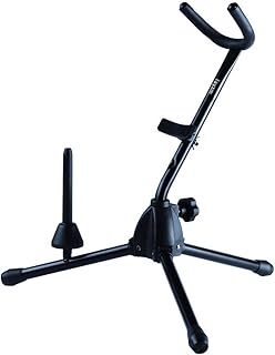 Alto/Tenor Saxophone Stand with Detachable Flute/Clarinet Holder, Adjustable Portable Stand for Alto Saxophone, Tenor Saxophone, Clarinet & Flute. Folding Legs, Easy to Assemble and Disassemble.