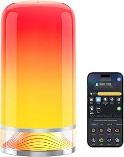Govee Bedside Touch Table Lamp, Night Light Kids LED RGBICWW Works with Matter and Alexa,with Music Sync and 64 Scene Modes, 2700-6500k,Nightstand Light for Living Room, Bedroom Decor(Corded Electric)