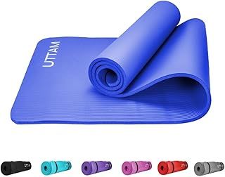 UTTAM Yoga Mat | Multi-Purpose Extra Thick Foam Exercise Mats | Stretching, Resistance Workout & Therapy – Pilates, Home & Gym Equipment Accessory for Men Women Kids (183 x 60cm)