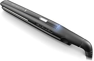 Remington Hair Straightener, Advanced Ceramic coating for Sleek & Smooth Glide, Slim longer length 110mm floating plates, Digital display, Fast 15 second heat up, Heat proof pouch, Up to 230°C, S5500