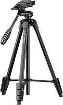K&F Concept B174A1 Lightweight Tripod for Camera Phone, 60 inch/152cm Tripod for Smartphone with Phone Holder, Travel Tripod for Camera with Cold Shoe, Aluminium Compact Tripod with Bluetooth Remote