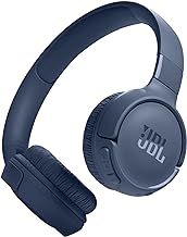 JBL Tune 520 BT Wireless On-Ear Headphones with JBL Pure Bass Sound, Bluetooth 5.3, Hands-Free Calls and 57-Hour Battery Life, Blue