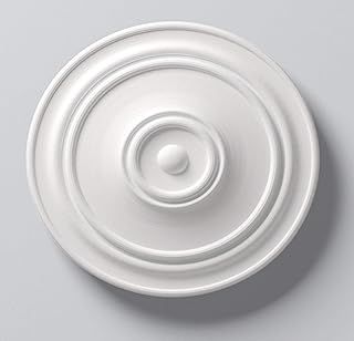 Lightweight Resin Julia Ceiling Rose Mould Easy to Apply 56cm Diameter, Living Room, Bedroom, Hallway - Not Polystyrene