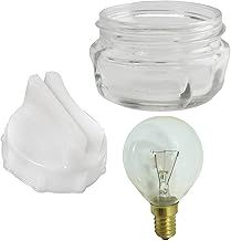 Screw In Glass Lamp Bulb Lens Cover + Removal Tool + 40w Light Bulb for Neff Oven Cooker