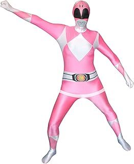 Official Black Power Ranger Morphsuit Fancy Dress Costume - size Xlarge - 5”10-6”1 (176cm-185cm)