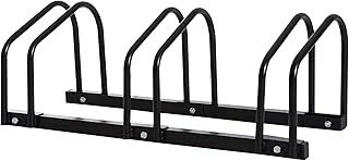 HOMCOM Bike Stand Parking Rack Floor or Wall Mount Bicycle Cycle Storage Locking Stand