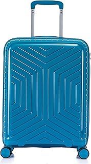 20” Cabin Ryanair, EasyJet, BA, Jet 2 Hard Shell Approved Hand Luggage Polypropylene Suitcase 4 Wheel Spinner Luggage PP20 Blue