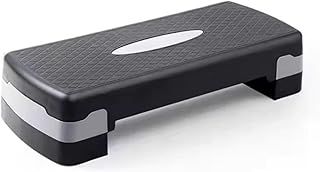 Fitness Stepper for Home & Gym, Cardio, Weights, Yoga, Workout – Adjustable 2 Step Level Heights (10,15 cm) – Perfect Equipment Accessory Set for Fitness Routines