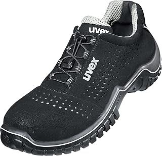 Uvex Motion Style Safety Trainer S1 SRC - Work Protection Shoe - Steel Toe Cap - Black - Red