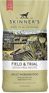Skinner’s Field & Trial Grain Free Chicken & Sweet Potato – Complete Dry Adult Dog Food, For Dogs with Intolerance to Grains, 15kg