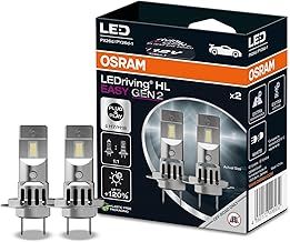 OSRAM LEDriving® HL EASY GEN 2 ≜ H7/H18, LED high and low beam lamp, Cool White 6500K, no accessory needed, offroad use only - no ECE, 2 lamps