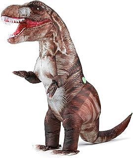 Inflatable Dinosaur Costume for Adult Blow up T-rex Costume Halloween Costume Party Dino Cosplay Outfit