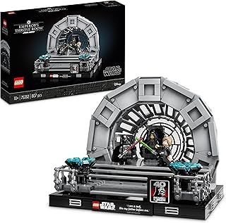 LEGO Star Wars Emperor's Throne Room Diorama, Return of the Jedi 40th Anniversary Lightsaber Dual Set for Adults, Gift for Men & Women, with Luke Skywalker and Darth Vader Minifigures 75352