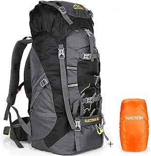 NACATIN Hiking Backpack, 60L Large Rucksack for Men Women, Tear and Water-resistant Ideal for Camping Trekking Travel Outdoor