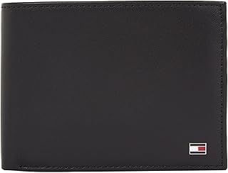 Tommy Hilfiger Men’s Eton Wallet with Coin Pocket, Black (Black), One Size