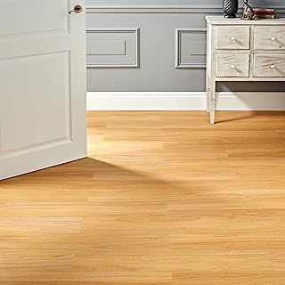AMBULABO Self-Adhesive Vinyl Flooring Planks – 36pcs (5m²) Peel and Stick Wood Effect Floor Tiles for Easy Home Update (Classic Oak)