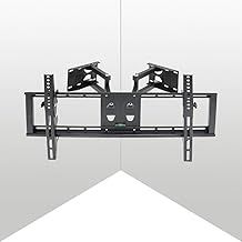 unho Corner TV Bracket Tilt and Swivel TV Wall Bracket Articulating Arm Full Motion TV Mount for 32-65 inch LCD LED Plasma Flat Screens Weight Load up to 110lbs Max VESA 600x400mm