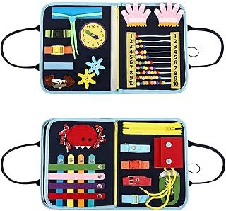 Fidget Blanket for Elderly, Dementia Alzheimers Products, Sensory Blanket Memory Loss Fidget Toys, Autistic Activities Pad, Anxiety Relief Improves Mental Stimulation