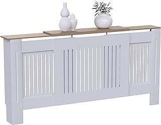 Vida Designs Arlington Radiator Covers (White, Adjustable) Entryway Living Room Home Furniture
