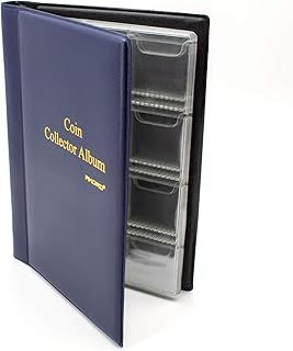 AKORD 120 Coin Holder Collectors Album, Dark Blue