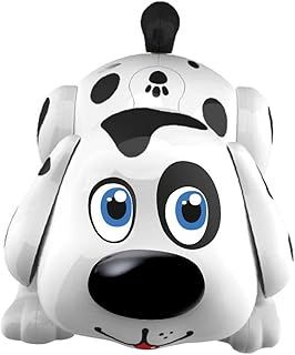 WEofferwhatYOUwant Electronic Pet Dog Harry, Interactive Puppy Robot with Touch Sensors that Responds to Petting - Walking Dalmatian with Chasing Mode and Activities