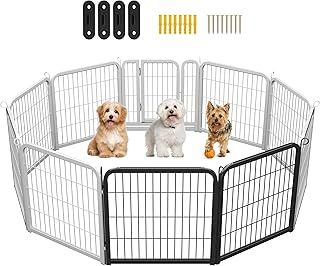 Yaheetech Dog Playpen, 2 Panel Puppy Play Pen Heavy Duty Pet Exercise Fence for Garden/Yard 60cm Height