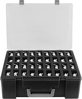 TPCY Miniature Storage Sturdy Carrying Figure Case -108 Slot Figurine Minature Carrying Case Compatible with D&D and More (blackness)