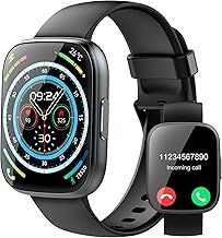 Smart Watch for Men Women Answer/Make Calls, 1.95" Fitness Watch with Hear Rate/Sleep Monitor, Fitness Tracker 110+ Sports Activity Trackers IP68 Waterproof Smartwatch for iOS Android, Jet Black