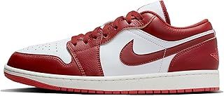 NIKE Air Jordan 1 Low Se Mens Fashion Trainers in White Red - 9 UK