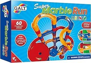 Galt Super Marble Run - 60Pc Kids Construction Set, Fun Childrens Building Toys - Young Engineer Cause and Effect Toys - STEM Learning and Design Skills - Gift for Boys and Girls - Ages 4 Years Plus