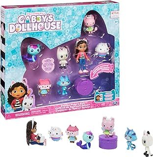 Gabby’s Dollhouse, Deluxe Figure Gift Set with 7 Toy Figures and Surprise Accessory, Kids’ Toys for Ages 3 and above