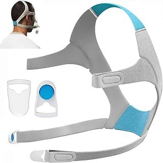 Airfit F20 Headgear with Clips, Replacement CPAP Mask Headgear Strap with Clips Unisex CPAP Replacement Headgear Strap for Airfit/AirTouch F20 (1PC F20 Headgear with Two Clips, Without Mask)