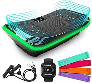 4D Triple Motor Power Vibration Plate | User Friendly | Magnetic Therapy Massage | Ultra Comfort Curved Surface | Vibration, Oscillation & Micro Vibration