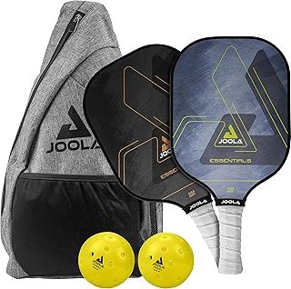 JOOLA Essentials Performance Pickleball Paddle with Reinforced Fiberglass Surface and Honeycomb Polypropylene
